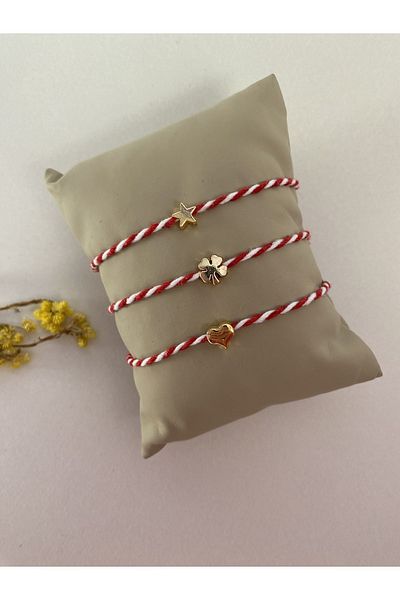 NAZLI 3-Piece Heart, Star, Clover Martenchia Bracelet