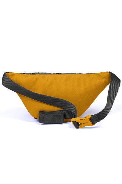 Coral High Kids Dark Gray Mustard Bat Patterned Waist Bag 22421