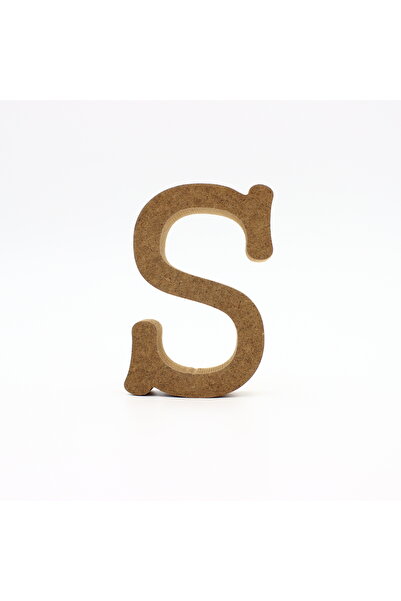 na neşeli ahşap HRFS10 10 cm Ahşap S Harfi Dik Durabilir Harf Seçimli Özel Gü...