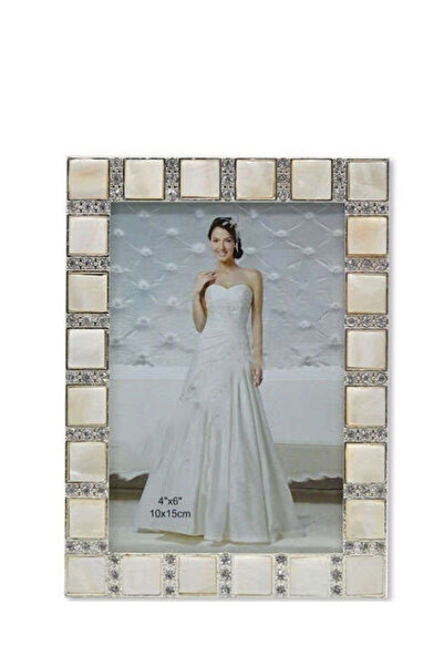 FON Taşlı Sedef Motifli Gösterişli Fotoğraf Çerçevesi (10x15 Cm)