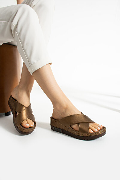 MÜJERİL'S Papuci de damă Angelina Anatomical Ortopedic - Talpă flexibilă și confortabilă