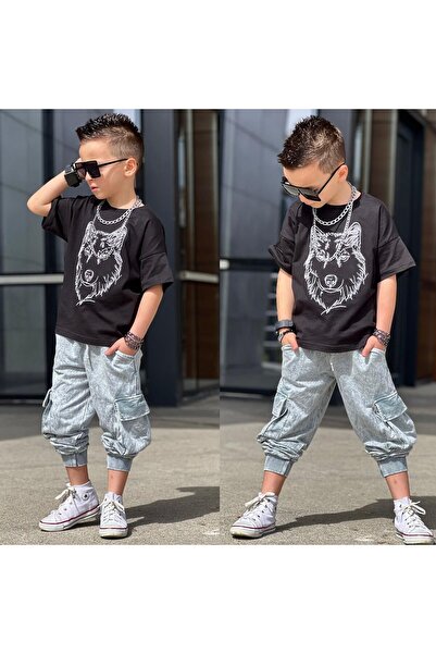 VOSVOSBABYSTORE Crni vuk set od dva komada