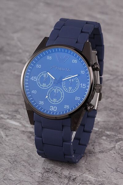 Polo55 Ples004r05 Erkek Saat Dekoratif Göstergeli Kadran Silikon Kordon