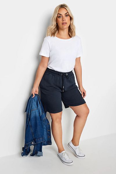 Stil Diva Comfortable Fit Large Size Shorts - Pockets and Drawstring Waist303206