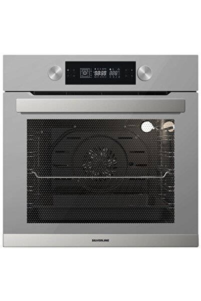Silverline Bo6505s01 S5 Ankastre Fırın Gri Cam 14 Program+pizza Pişirme Taşı+...