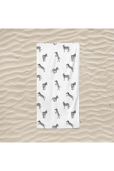 Evmila Digital Printed Multiple Zebra Sea and Beach Towel