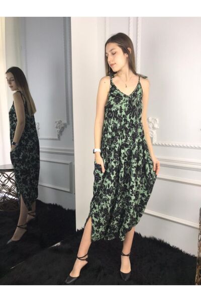 Bohemian Women's Mint Natural Bohemian Jumpsuit with Adjustable Straps