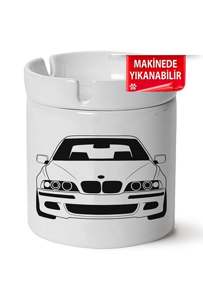Çakilap Bmw E39 Porcelain Printed Horse-Lit Ashtray (Kl-Otmbl-Bmw)