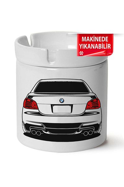 Çakilap Bmw E60 Printed Porcelain Ashtray - At-Fight (Kl-Otmbl-Bmw)