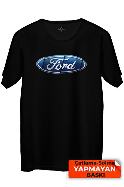 Çakilap تي شيرت مطبوع عليه شعار فورد للجنسين (Rgl-Otmbl-Frd)
