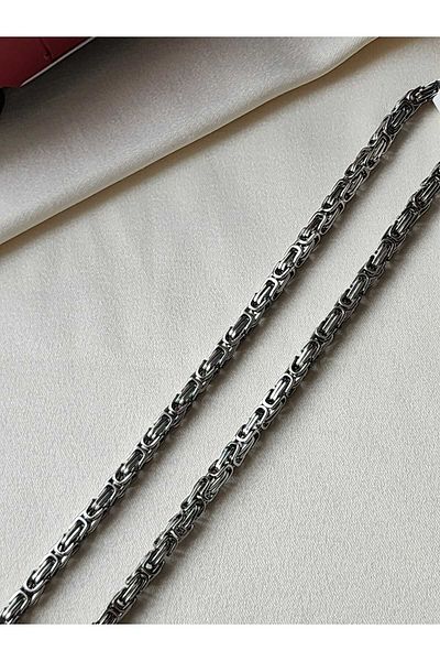 ZÜLİSCH STEEL KING NECKLACE SILVER COLOR STAINLESS