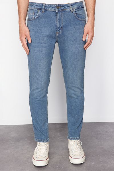 Trendyol Collection Relax Comfort Jeans in Marineblau - TMNSS24JE00024