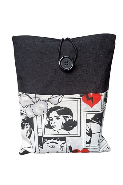 EL YAPIMI Love Love Patterned Book Case with Pockets - Organizer Book Bag