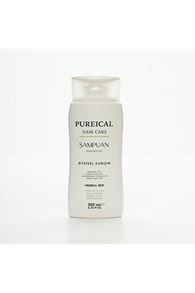 PUREICAL Şampuan, Bitkisel Kompleks, saç kaybını önleyici, saç güçlendirici, arındırıcı, 200 mL