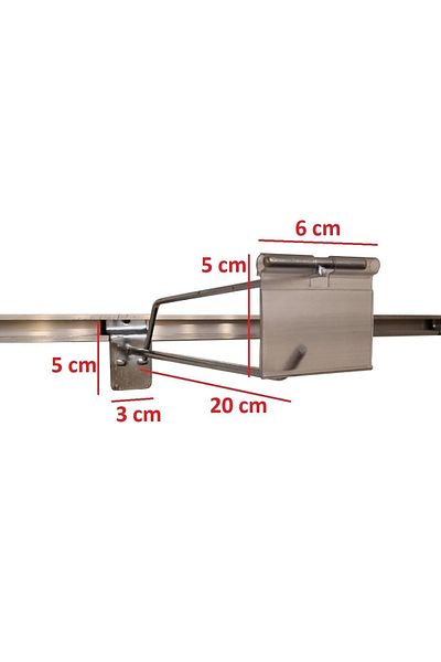 Manken İstanbul 50 Pieces Galvanized Labeled 20 Cm Board Hook - Shelf Hanger