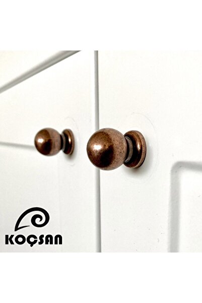 KOÇSAN Musket Antique Copper Button Handle Luxury Country Kitchen Furniture Cabinet Drawer Handle