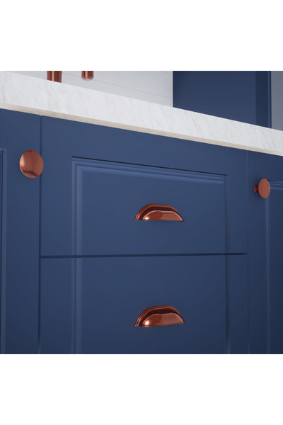 KOÇSAN Midye Rose 128 Mm Mâner Mobilier Bucătărie Country de Lux Dulap Sertar