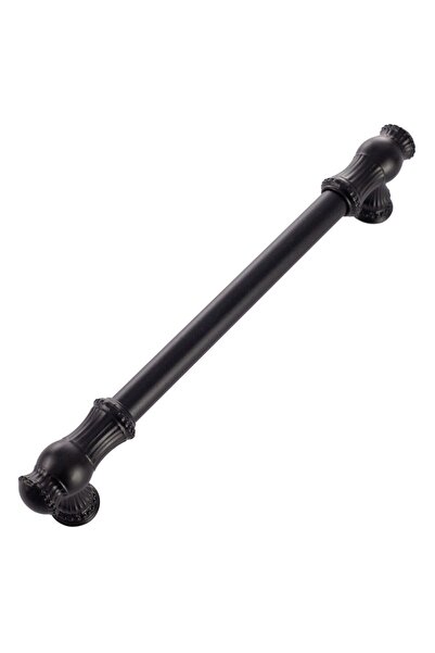 KOÇSAN Sehzade Mâner Negru 192 Mm Mobilier Bucătărie Country de Lux Mâner Sertar Dulap