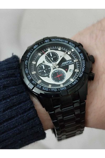 Joefox Men's Wristwatch with Function Steel Cord 1555