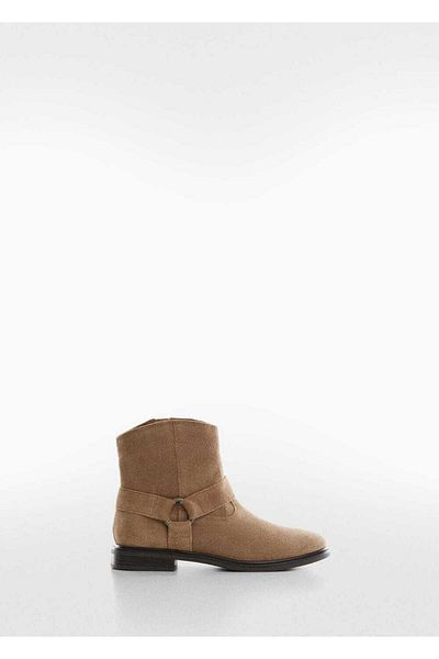 MANGO Kids Kožená bota