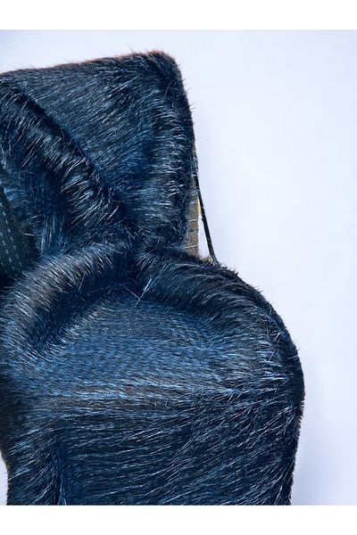 PLUSH STUDIO Tsc Navy Blue Imported, Long Shaggy βελούδινο ύφασμα 50x150 cm, ύφασμα, είδη σπιτιού, διακοσμητικά