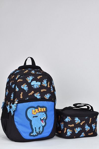 ELATAE Set rucsac și cutie de prânz pentru școala primară ortopedică cu mai multe ochi 1350