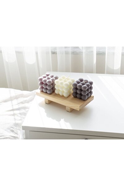 IMKER HOME Mumluk Tealight Altlığı Dekoratif Oda Kokusu Standı Ayaklı Yükseltici