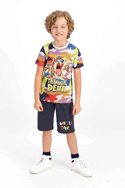 Warner Bros Синій бермудський костюм для хлопчиків