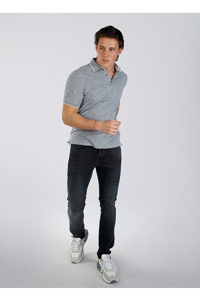 Lee Cooper Ανδρικό μπλουζάκι πόλο - Μπλε, 242 LCM 242027, NEW JAKE, Παστέλ μπλε