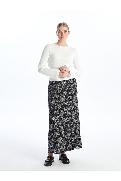 LC Waikiki Fustă de damă cu model cu talie elastică