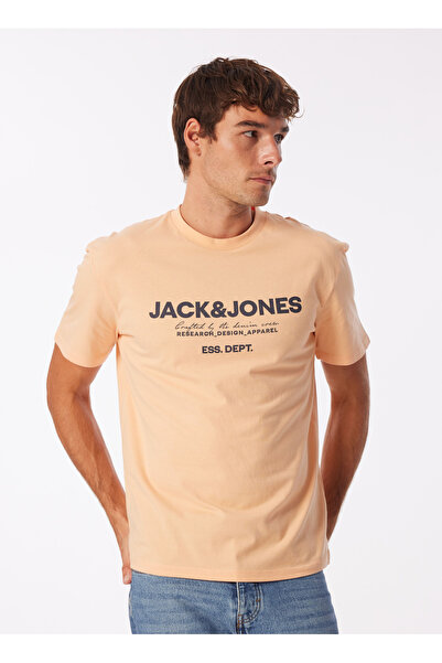 Jack & Jones Bisiklet Yaka Turuncu Erkek T-Shirt JJGALE TEE SS O-NECK LN