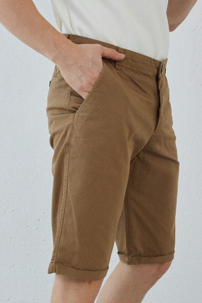 RAVANELLI Ανδρικό σορτς Chino από βαμβακερό Gabardine Slim Fit - Casual