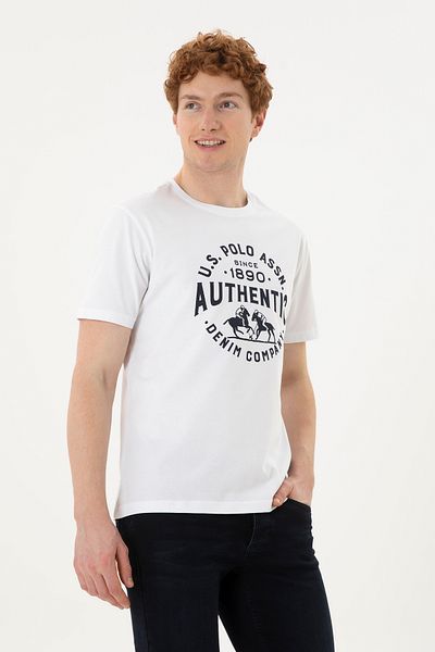 U.S. Polo Assn. ΒΑΣΗ. POLO ΑΝΔΡΙΚΟ O ΛΑΙΜΟΣ ΚΑΝΟΝΕΣ ΕΦΑΡΜΟΓΗ ΤΥΠΩΜΕΝΟ T-SHIRT G081GL011.000. 1827193   EVLET