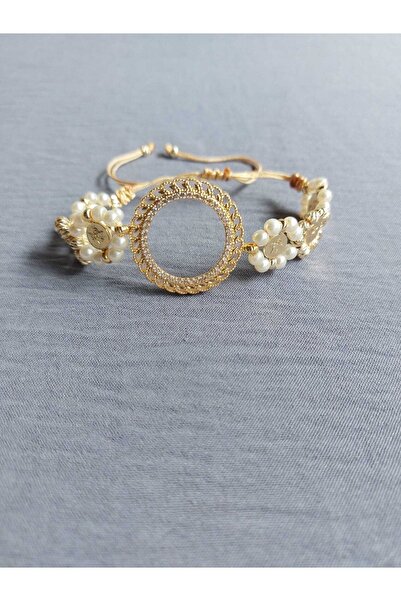 GEZERGOLD TAKI Yarım Dorikalı Incili Bileklik