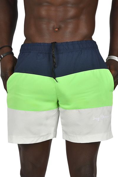 DeepSEA Ανδρικό σορτς κολύμβησης Navy Blue Piece Quick - με επένδυση από πλέγμα 2403002
