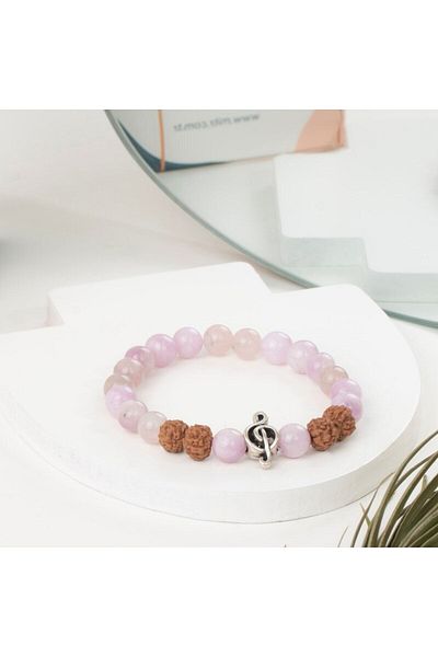 Mitr Kunzit Natural Stone Bracelet (Love Stone)