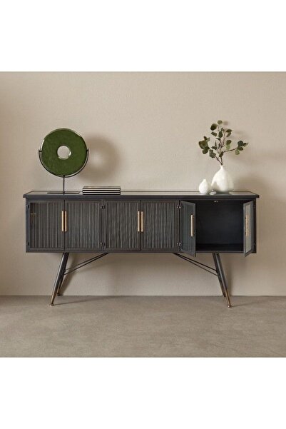 Latanwood Wijn Masif Tv Konsolu