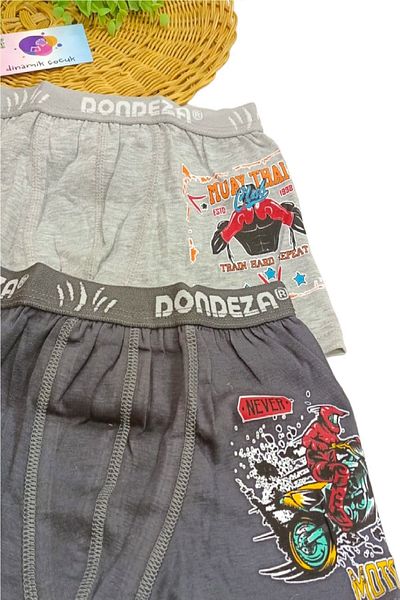 dinamik çocuk Boy's 95% Cotton Printed 2-Piece Boxer