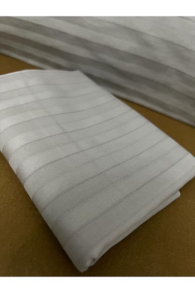 Çeyiz Bahçesi Gray Striped Baby Pillow Case - 35x45