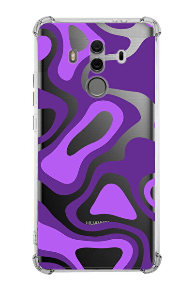 PrintiFy Huawei Mate 10 Pro Compatible Transparent Silicone Case with Corner ...