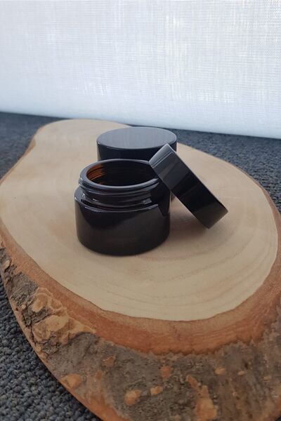 Therapium Naturalis 2'li Siyah Cam Krem Kavanozu 30 Cc