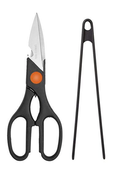 Kitchen Design Lab Çok Amaçlı Mutfak Makası Siyah ve Büyük Boy Komple Silikon...