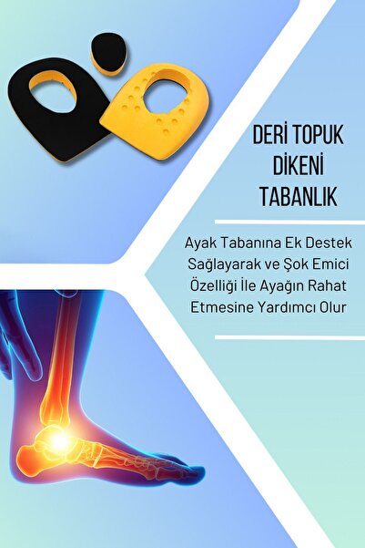 Lord Mountain Heel Relief Deri Topuk Dikeni Tabanlık,Topuk Yumuşatıcı İç Taban,Gizli Topuk Dikeni Tabanlık, Siyah