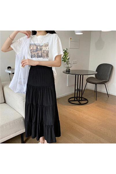 DENİKK Solid Color Skirt