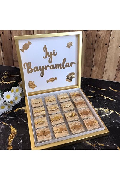 Bebek Çikolatası Özel Süslü Kutuda Aynalı Bayram Çikolatası, Sütlü Bayram Çik...