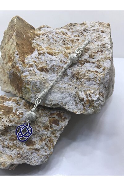 KAZZAZE Синя слънчева възел сребърна писк