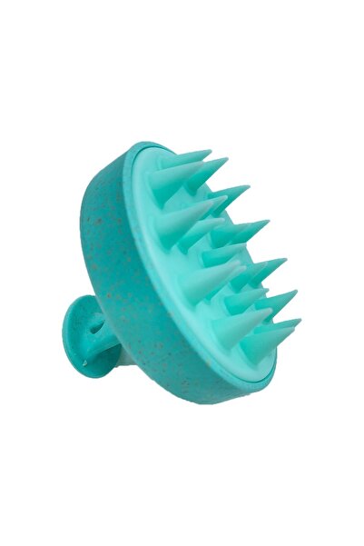 SHAKA Πράσινη βούρτσα μαλλιών από σιλικόνη Χτένι ντους Μαλακή σιλικόνη για πλύσιμο μαλλιών & μασάζ τριχωτού της κεφαλής As-944