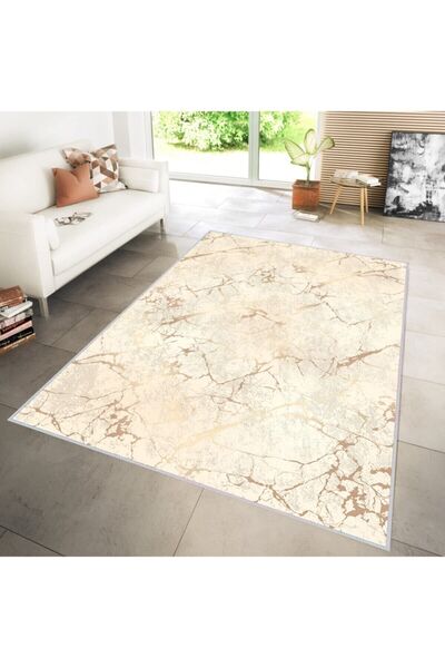 Eliana Home Dijital Baskı Yıkanabilir Kaymaz Taban Salon Halısı Ve Yolluk LNA...