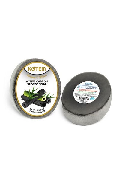 paksa 125 Gr Natural Activated Carbon Pore Opening Sponge Shower Soap - Skincare