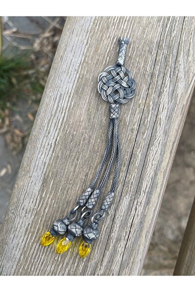 KAZZAZE Kazaziye Love Knot și Zircon cu pietre aplicate Tassel de rugăciune d...